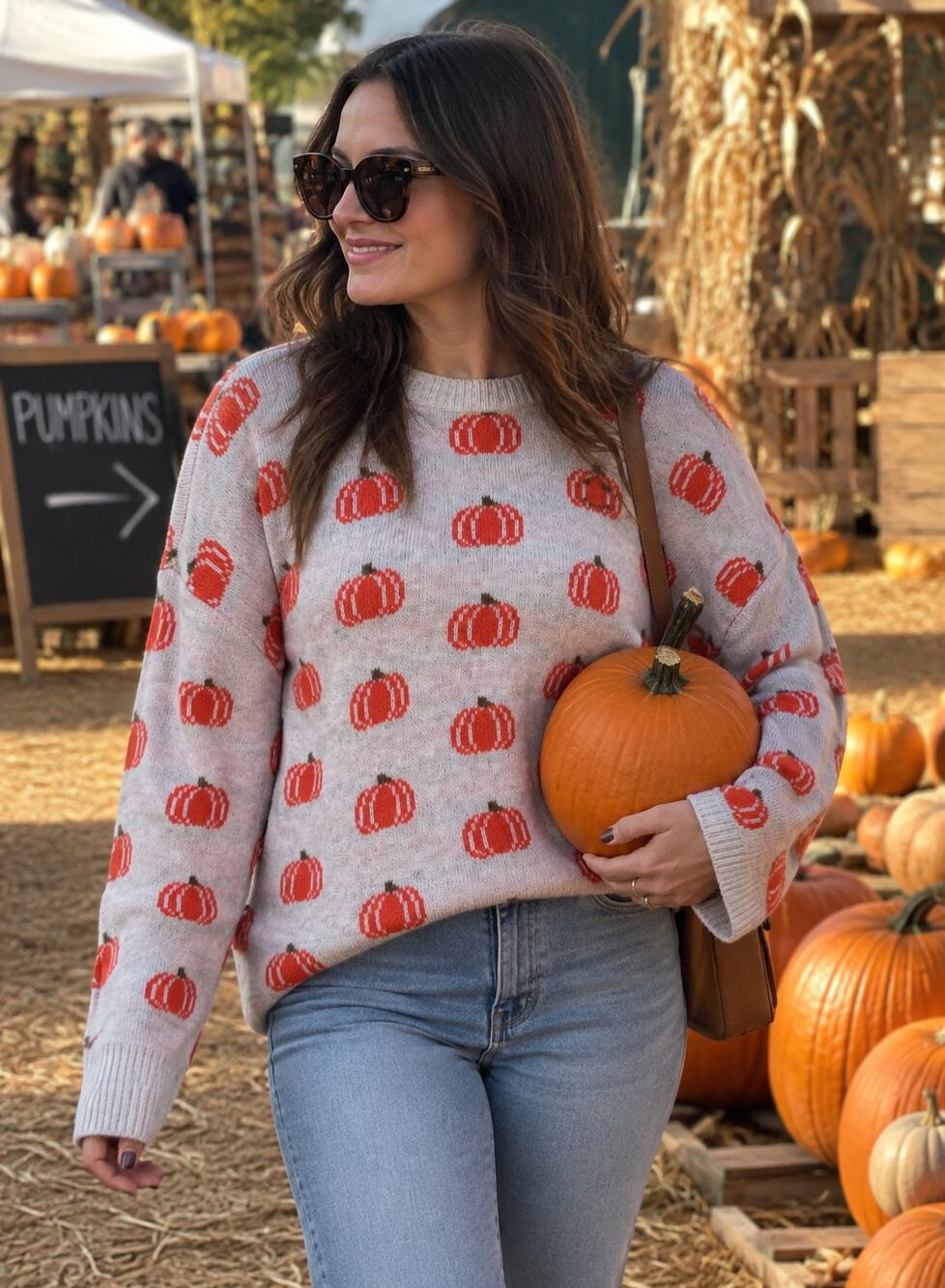 NEW Vince Camuto Pumkin Fall Sweater size Medium Ribbed Casual Sweater